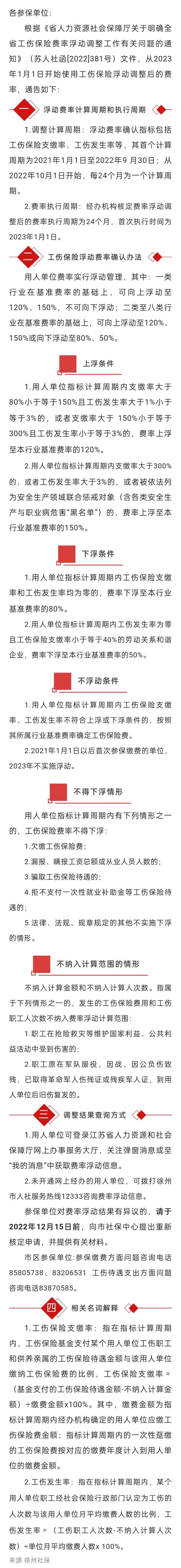 2022.12.06 徐州市2023年度工傷保險費率調整通知！可登陸江蘇智慧人社單位網(wǎng)辦大廳，查看我的辦件，及時(shí)了解明年工傷保險費率情況！.jpg